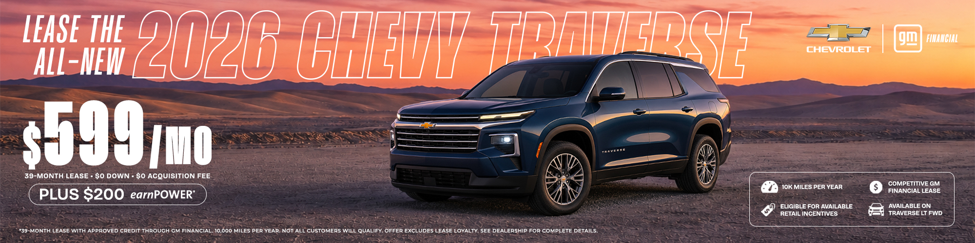 2026 Traverse Lease Hero